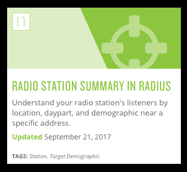 Use the Radio Station Summary in Radius template when Polk data is not available